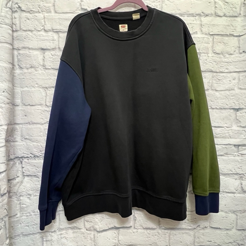 LEVIS CREWNECK SWEATSHIRT MULTICOLOR MENS SIZE 2XL 90s Retro Street Wear